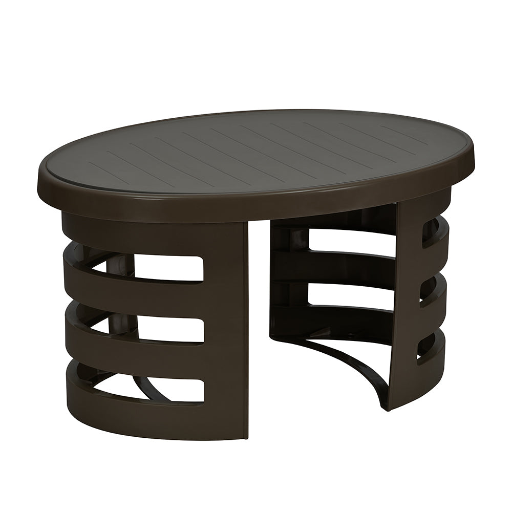 Mystique Plastic Outdoor Set with 2 Chairs and 1 Table (Season Rust Brown)