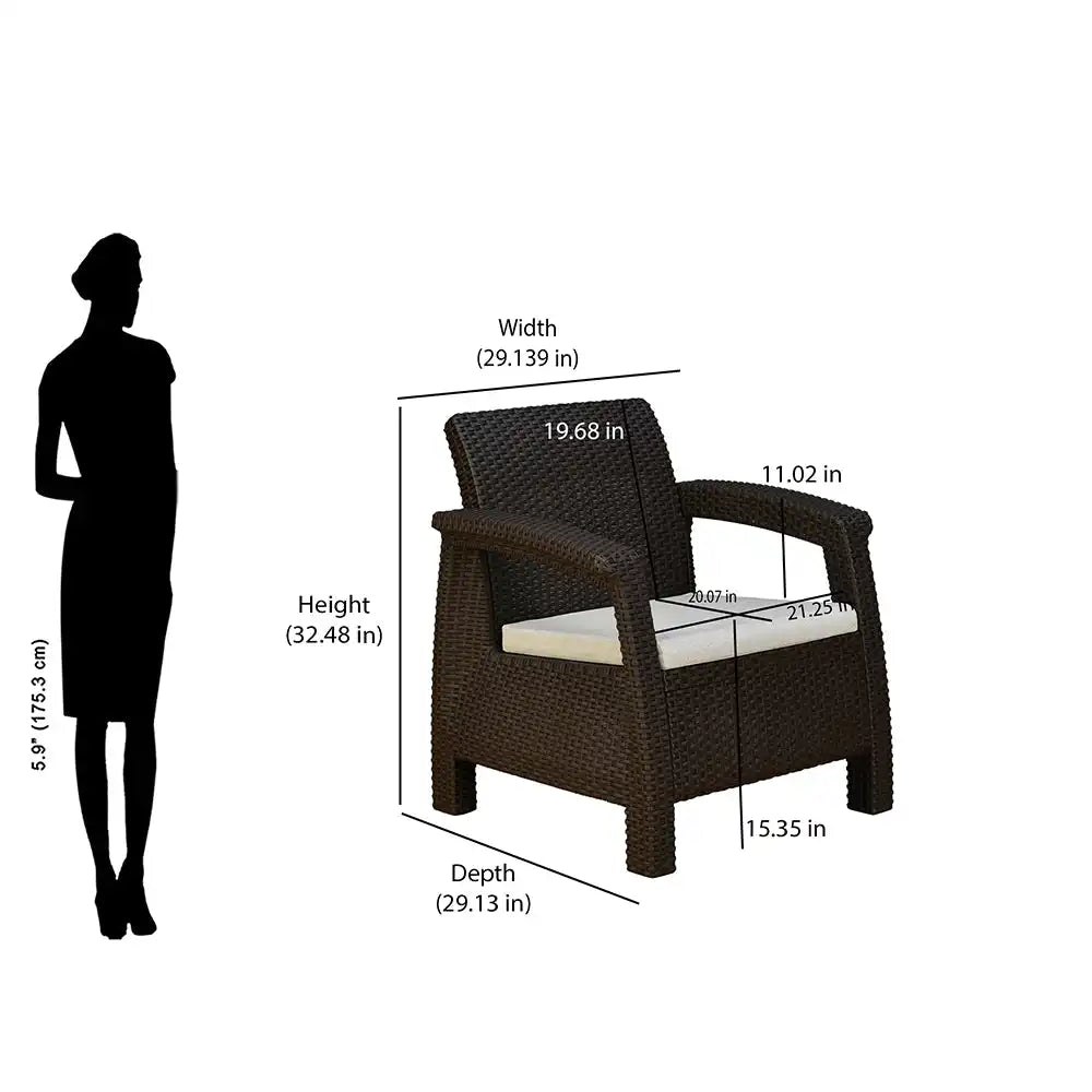 Goa Sofa Set with Cushion (1 Seater)